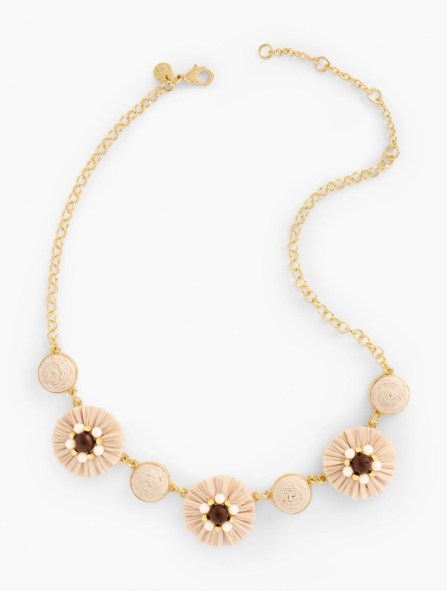 Beaded Raffia Necklace