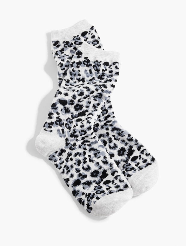 Snow Leopard Trouser Socks