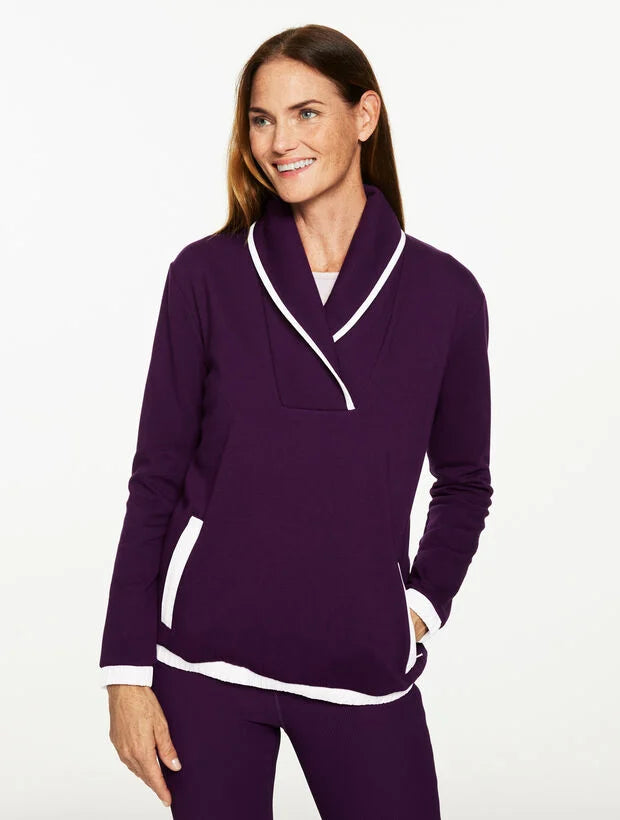 Cozy Cloud Shawl Collar Pullover