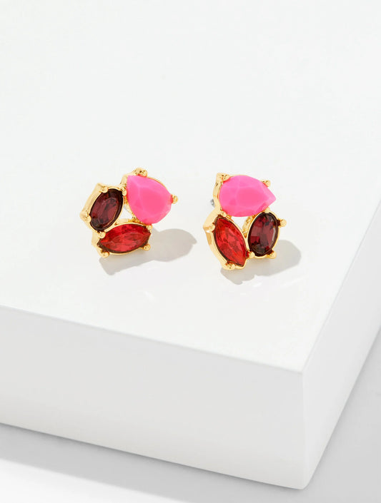 Eclectic Crystal Stud Earrings