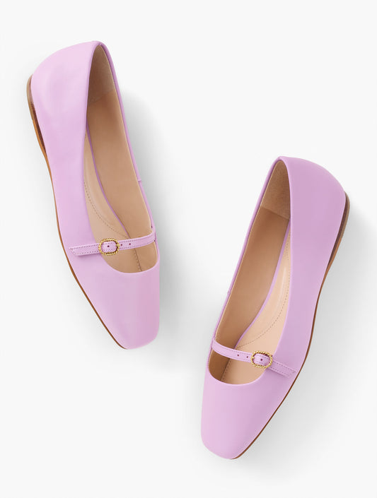 Sloan Mary Jane Nappa Flats