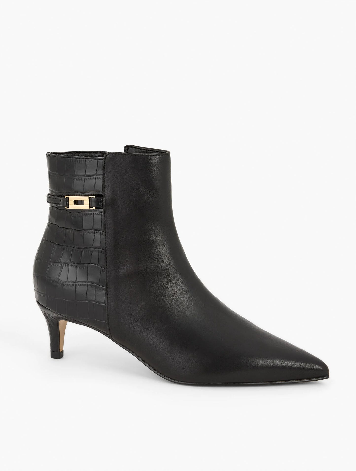 Kait Nappa Curved Heel Ankle Boots