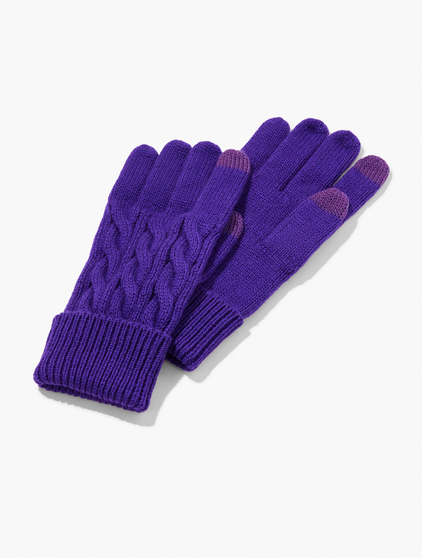 Soft Cable Knit Gloves