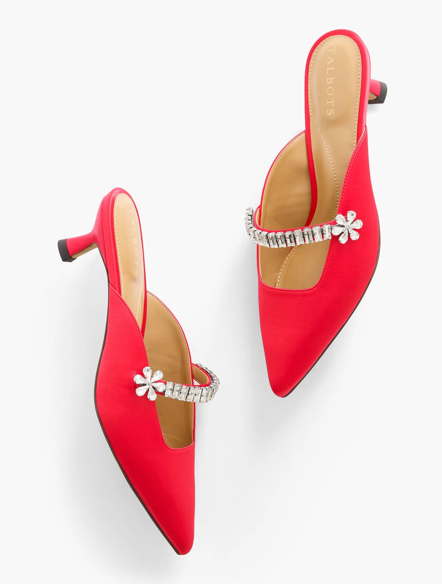 Sylvie Mary Jane Satin Mules