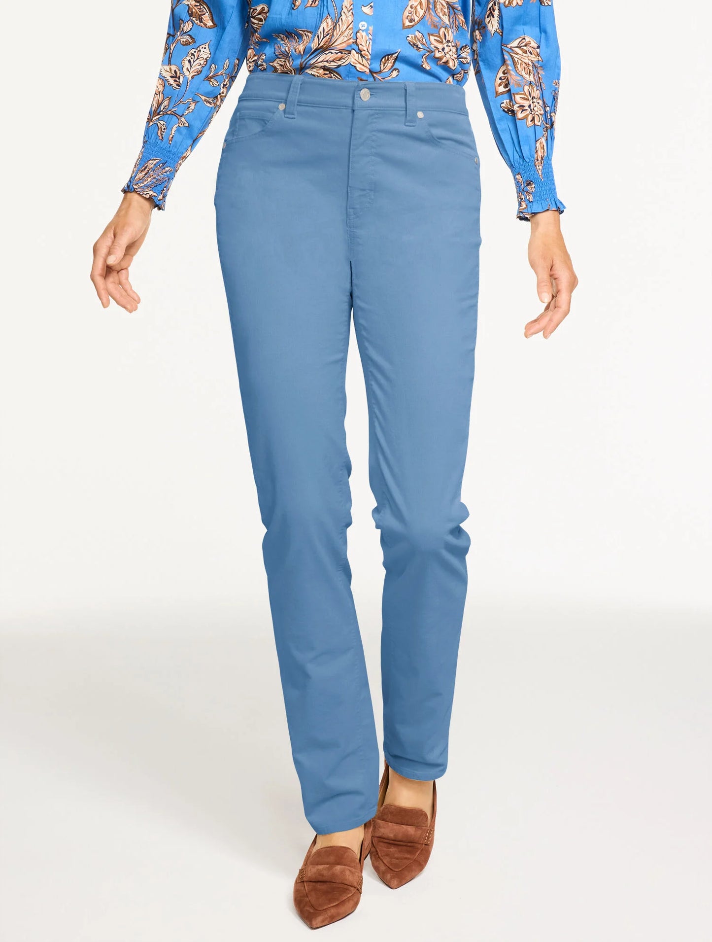 Straight Leg Stretch Corduroy Pants - Curvy Fit