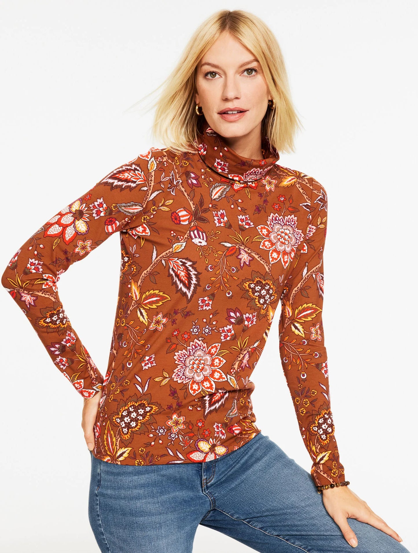 Classic Turtleneck - Blooming Jacobean