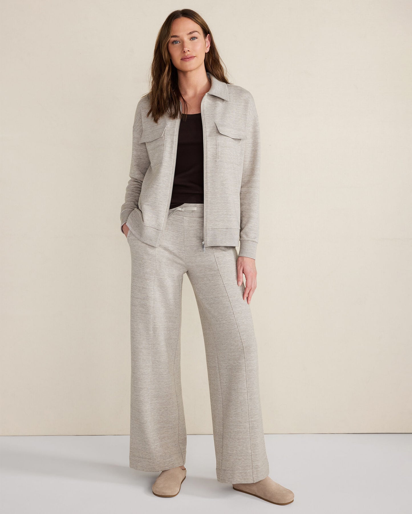 Fleece Collared Jacket