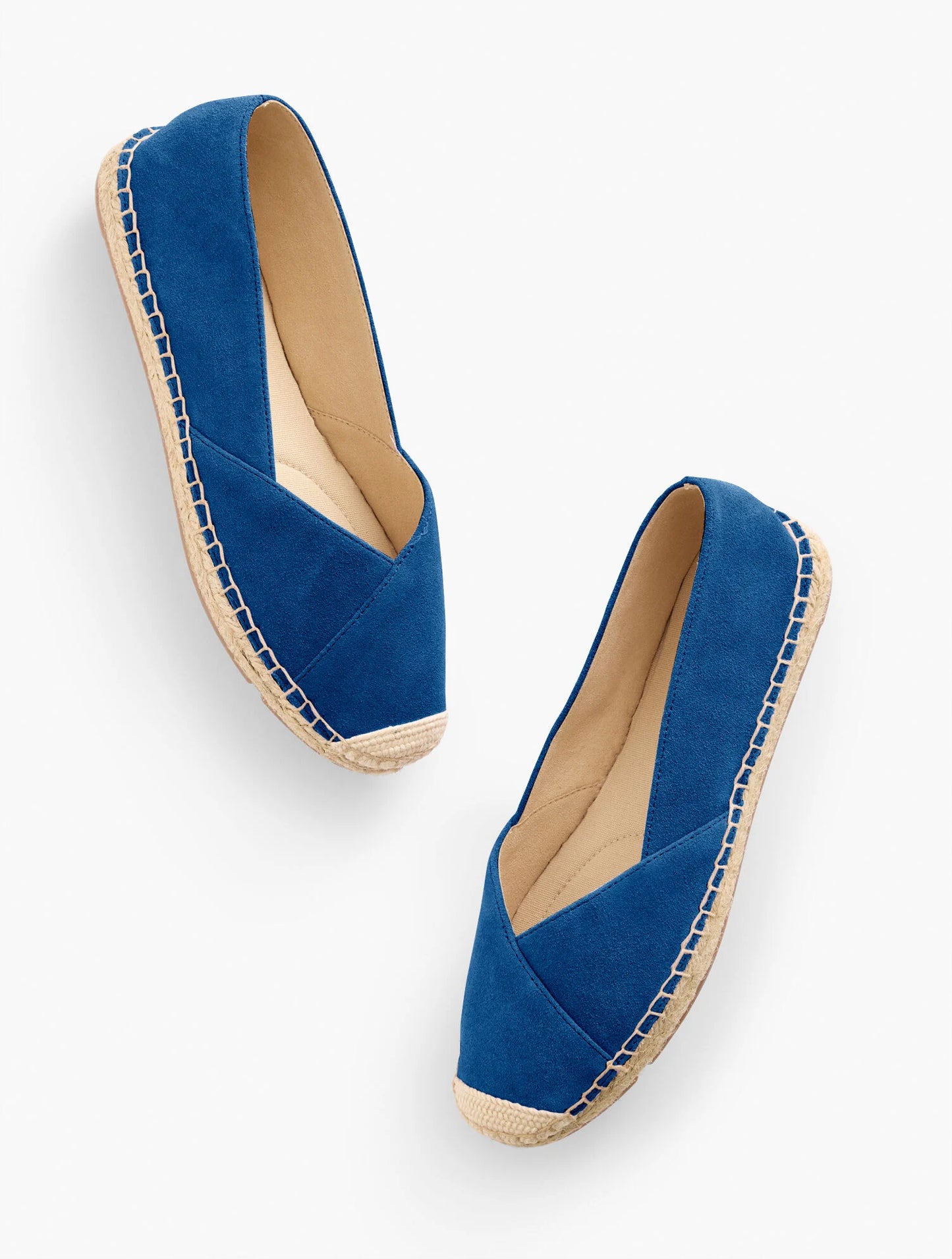 Izzy Asymmetric Suede Espadrille Flats