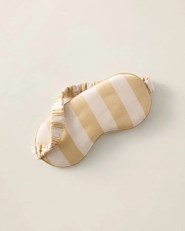 Washable Silk Mixed Stripe Eye Mask