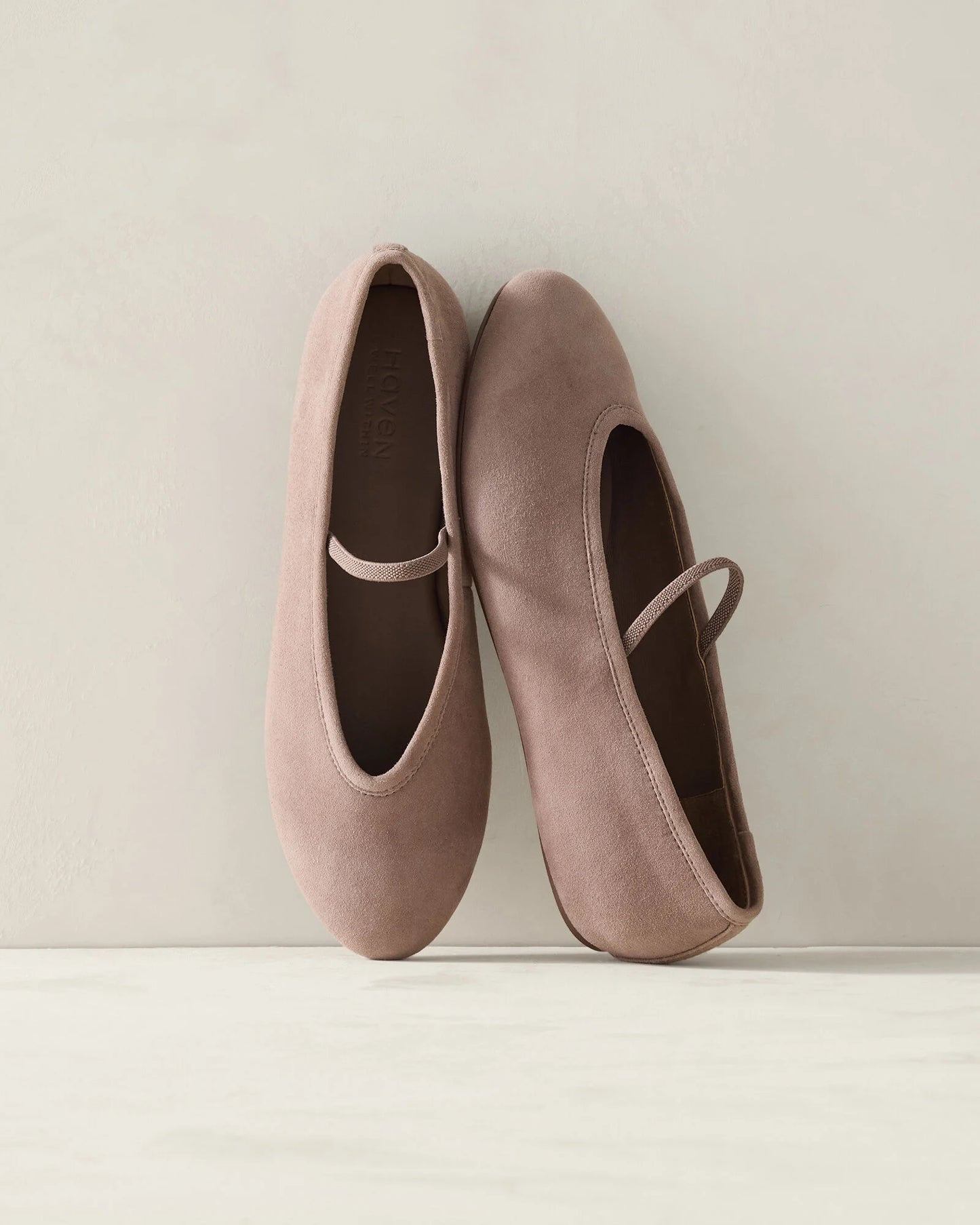 Suede Mary Jane Ballet Flats