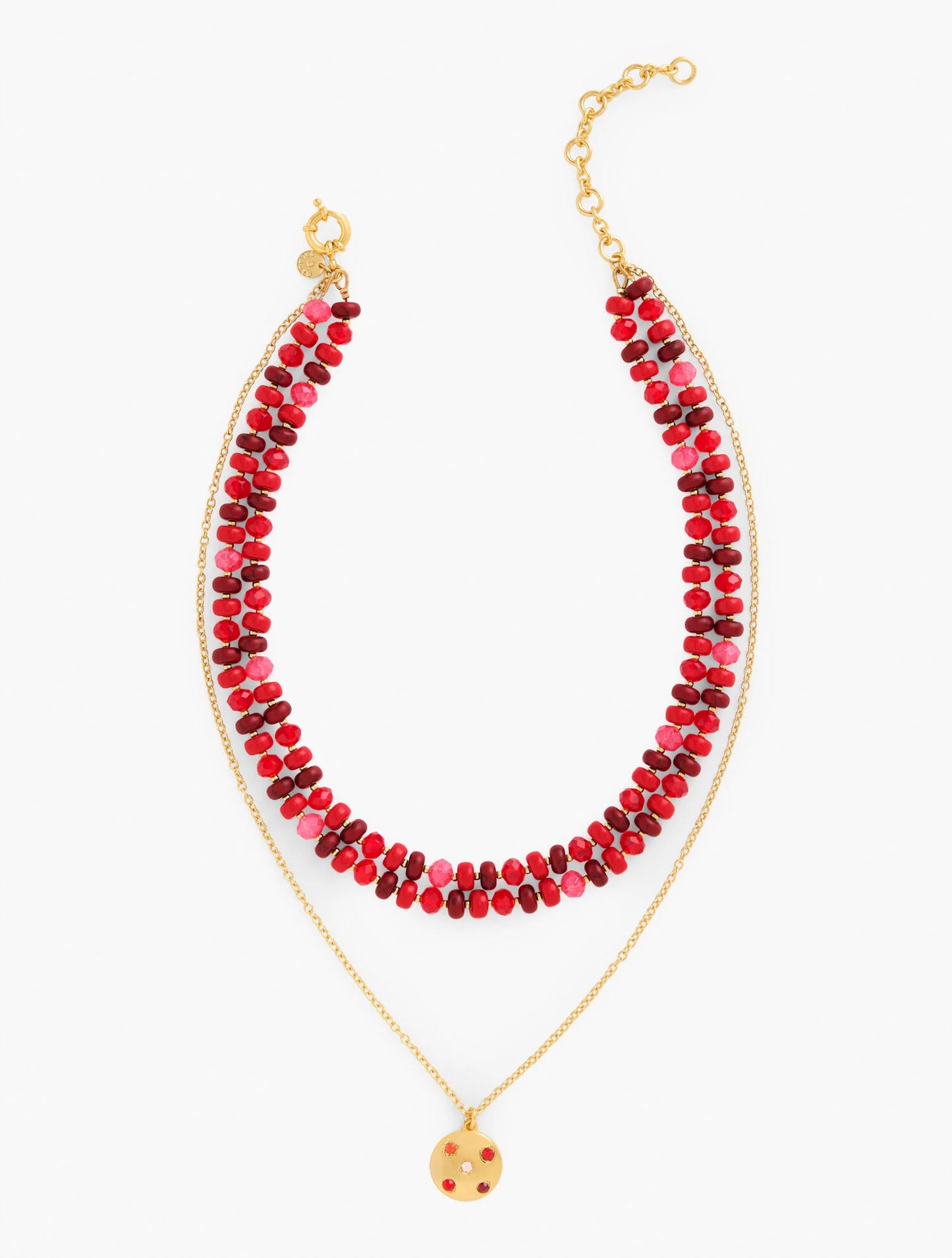 Scattered Stones & Beads Layered Necklace