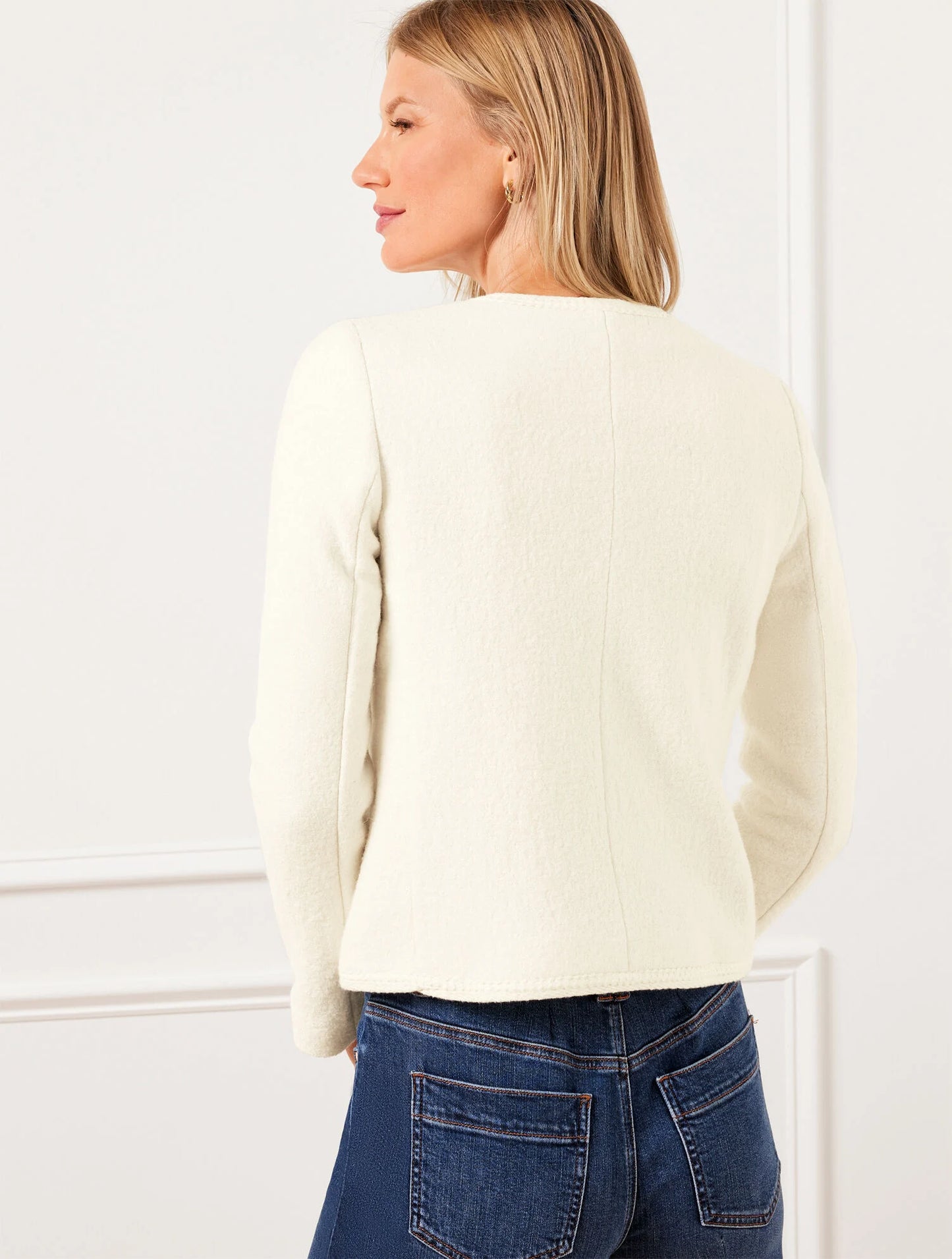 Berkshire Wool Blend Crop Jacket