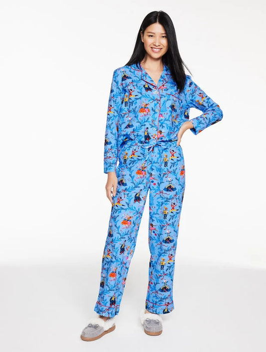Printfresh Poplin Long Sleep Set - Nutcracker Dreams