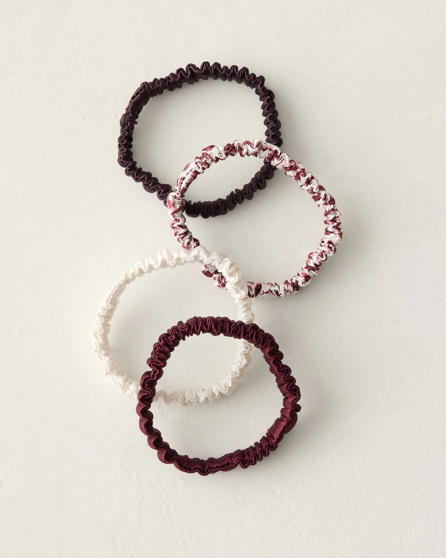 Washable Silk Hair Ties — Animal Dot Multi