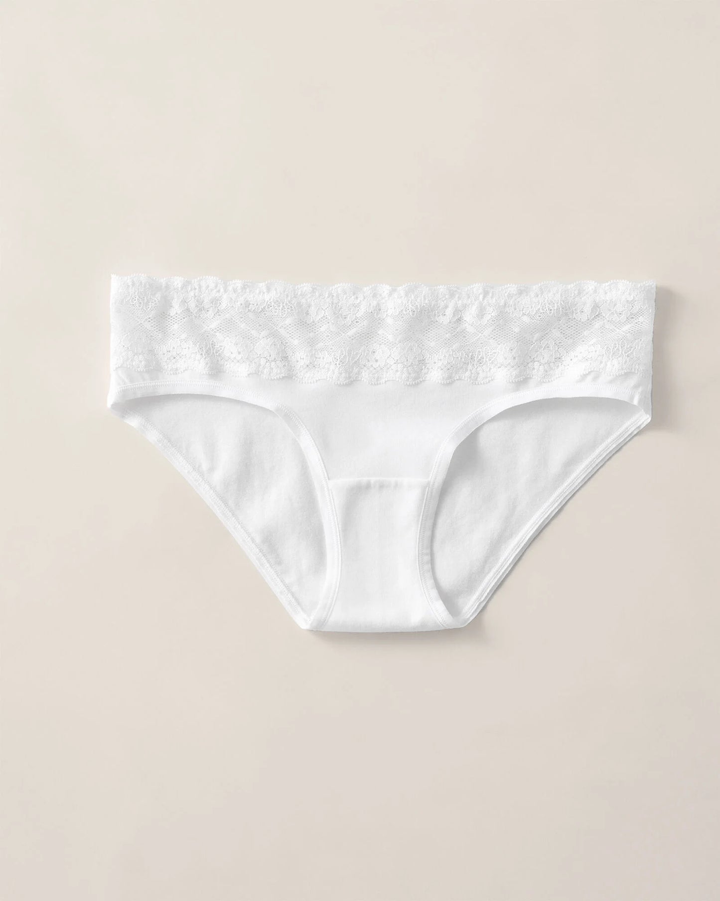 Cotton Bikini with Lace Waist