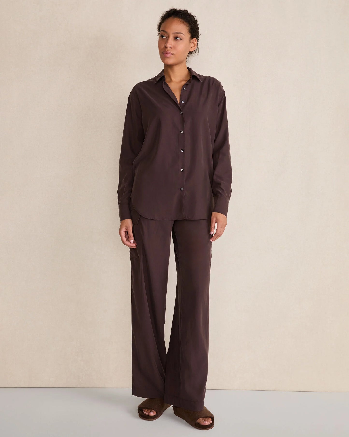 Drapey Modal Cargo Pants