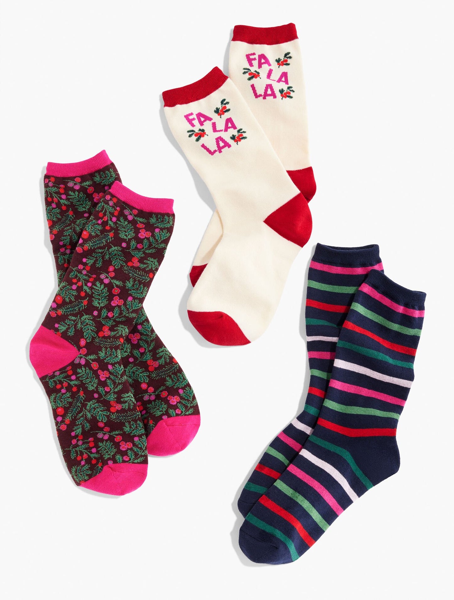 Berries & Boughs Socks 3-Pack Gift Set
