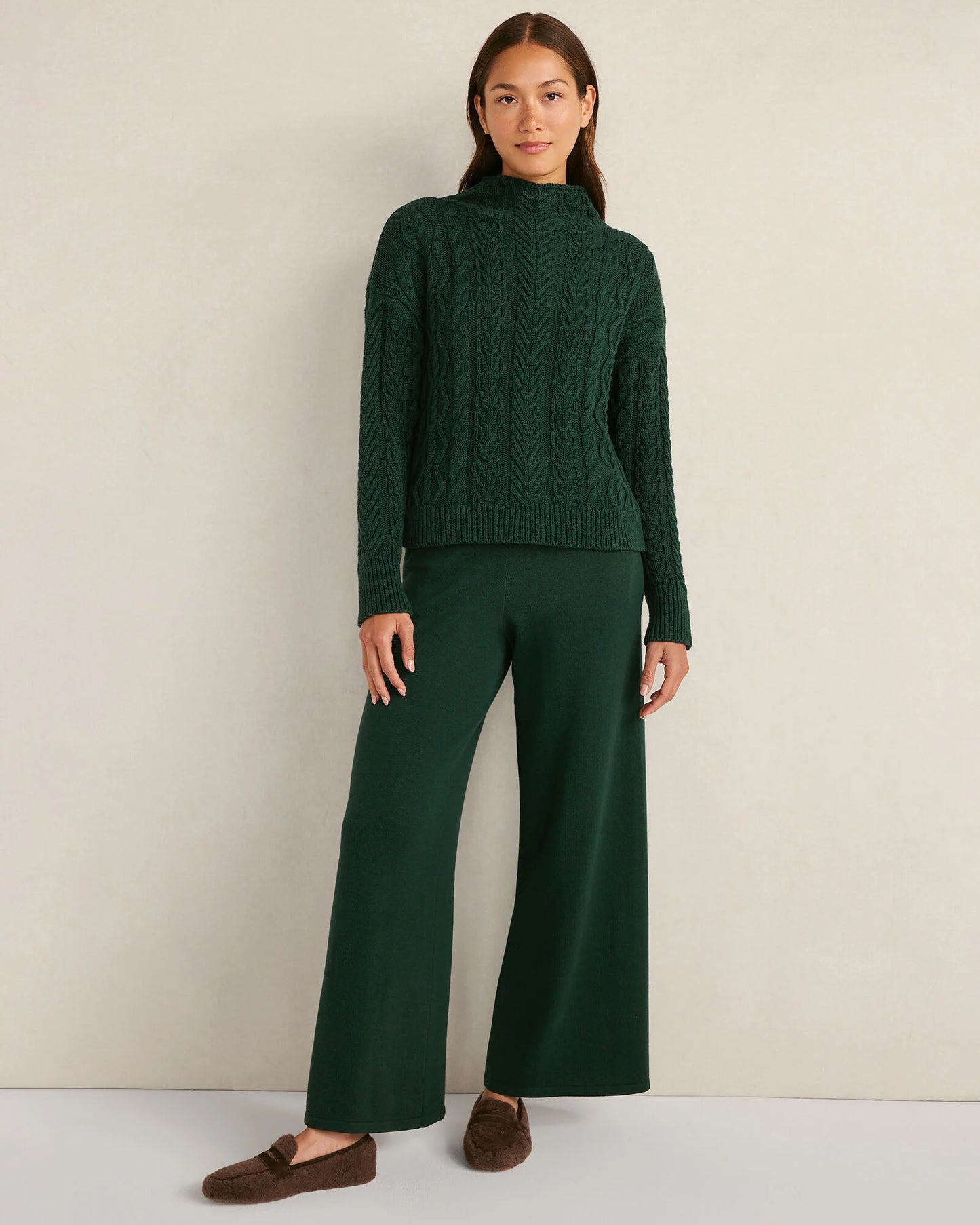 Organic Cotton Wide Leg Pants