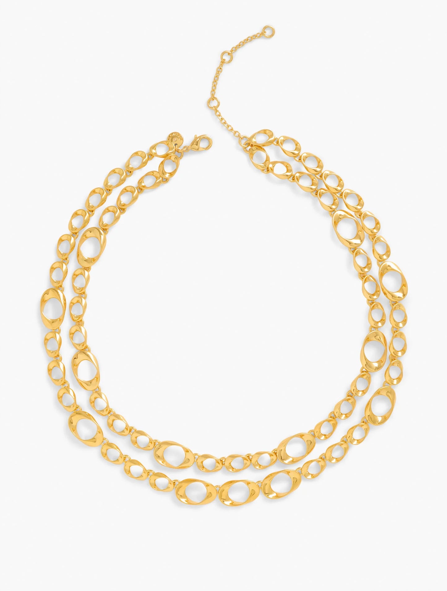 Twisted Links Layered Necklace