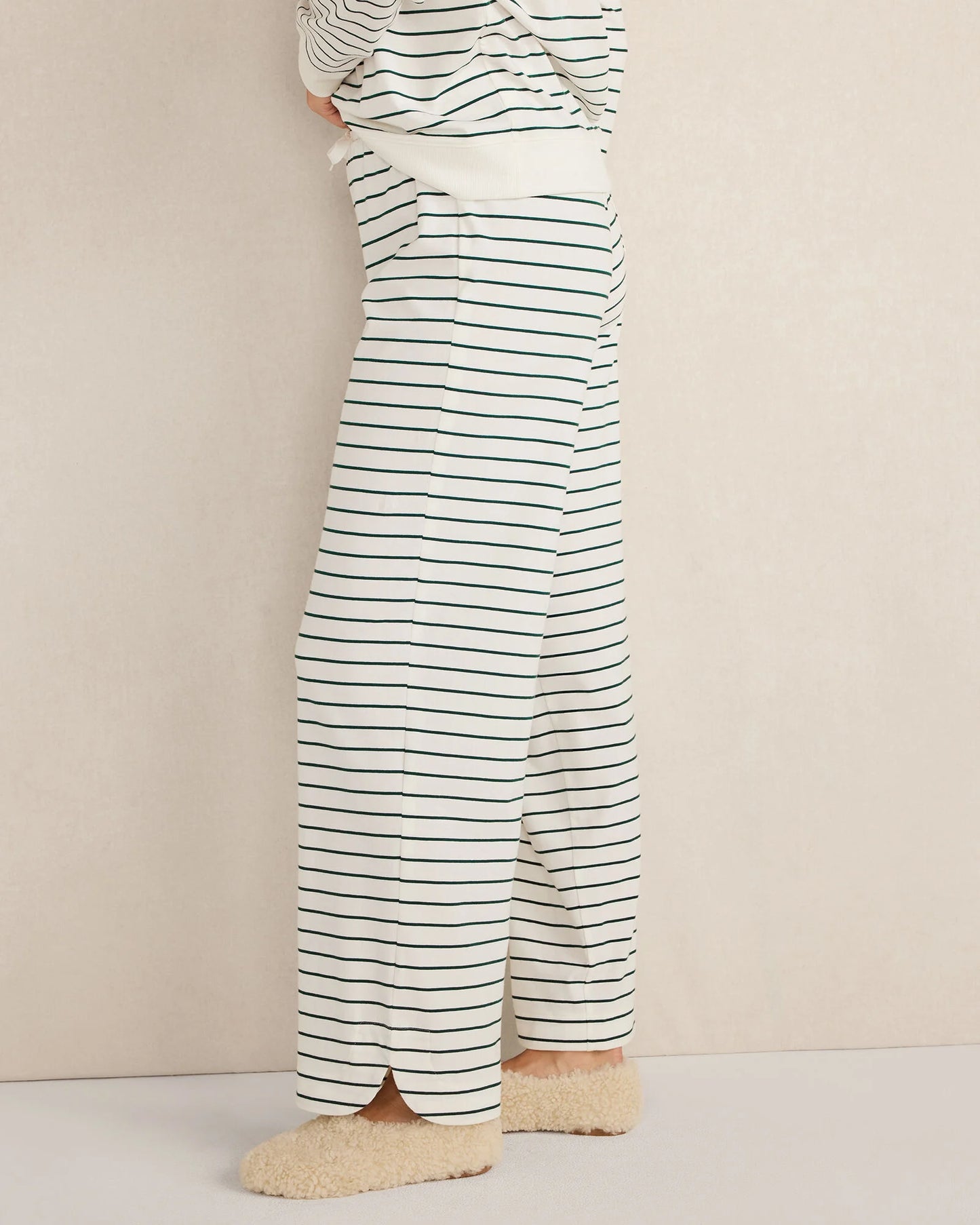 Organic Cotton Jersey Stripe Pants