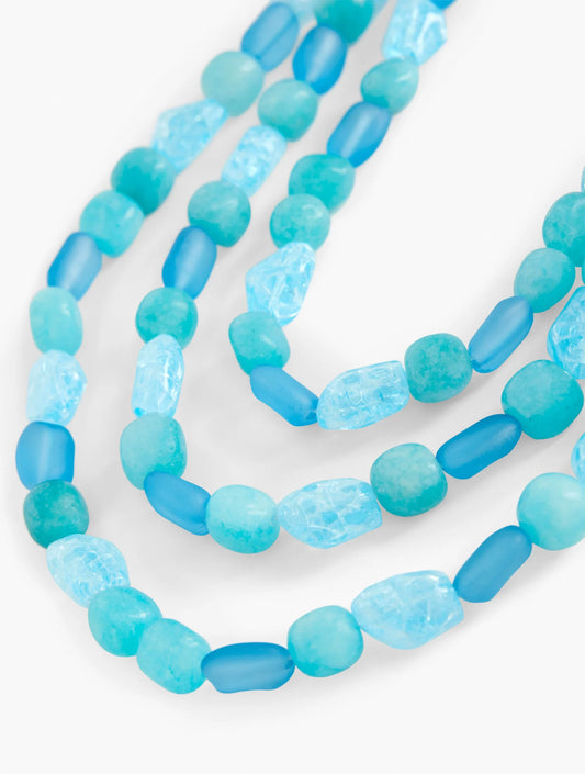 Organic Bead Layered Necklace