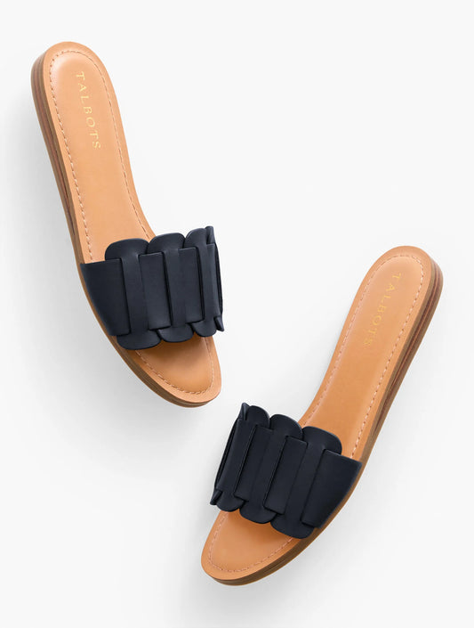 Kaia Vachetta Demi Wedge Slides
