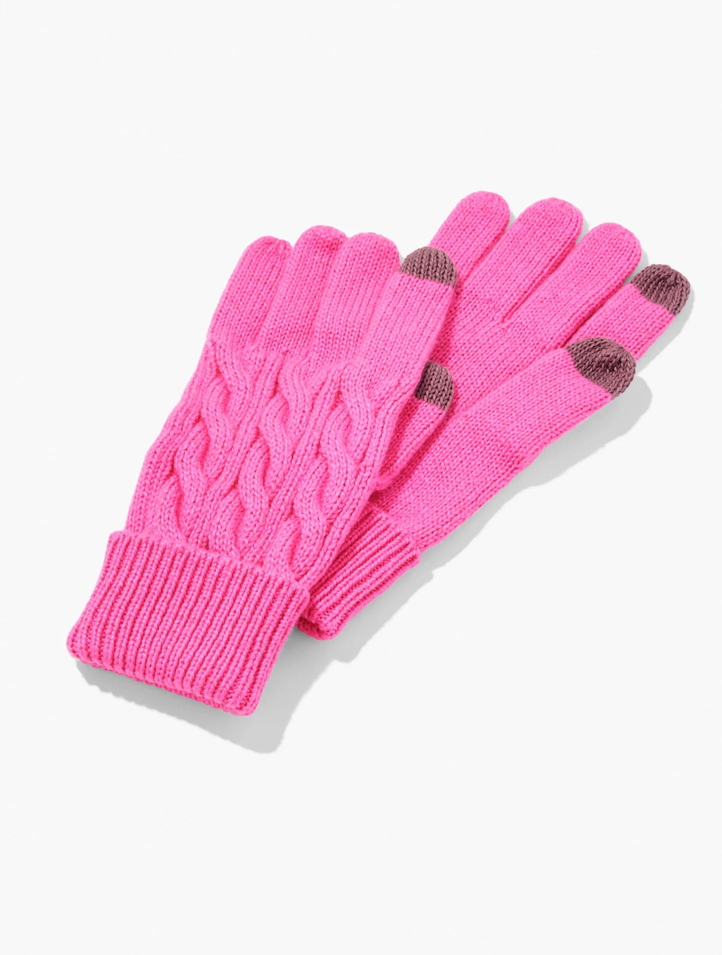 Soft Cable Knit Gloves