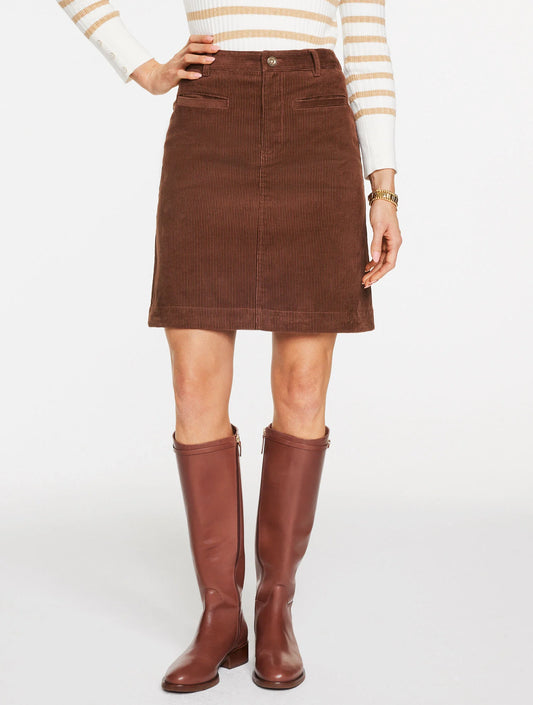 Corduroy A-Line Skirt