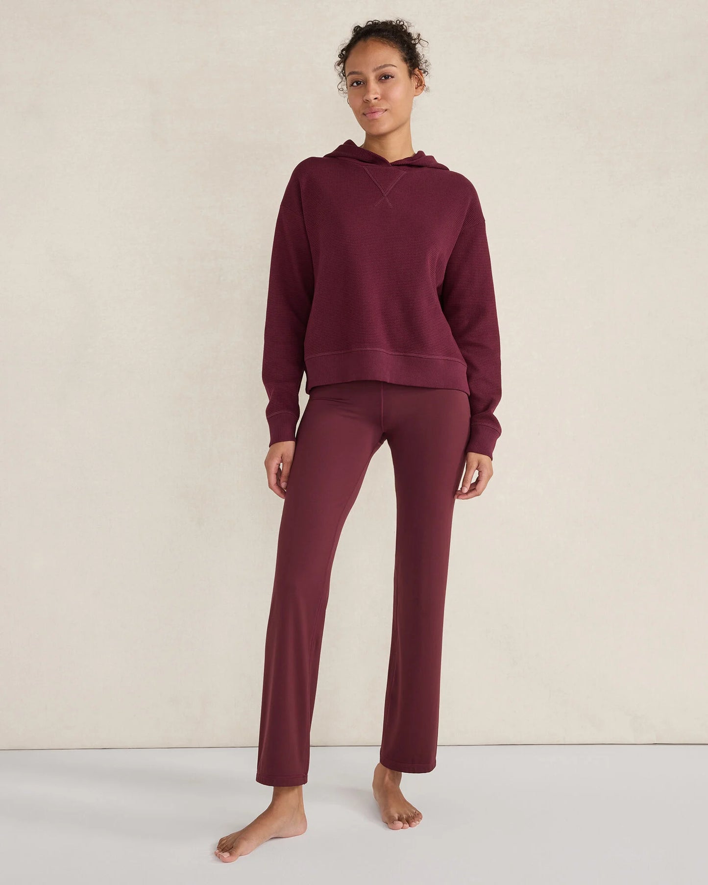 Organic Cotton Waffle Hoodie