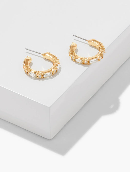 Baguette Hoop Earrings
