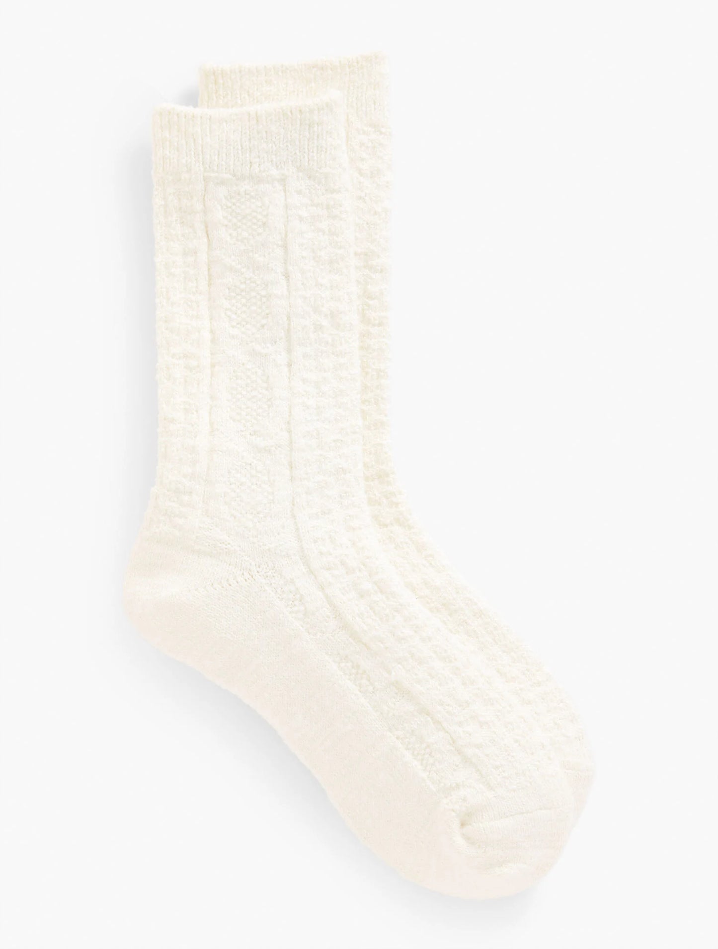 Cable Knit Short Boot Socks