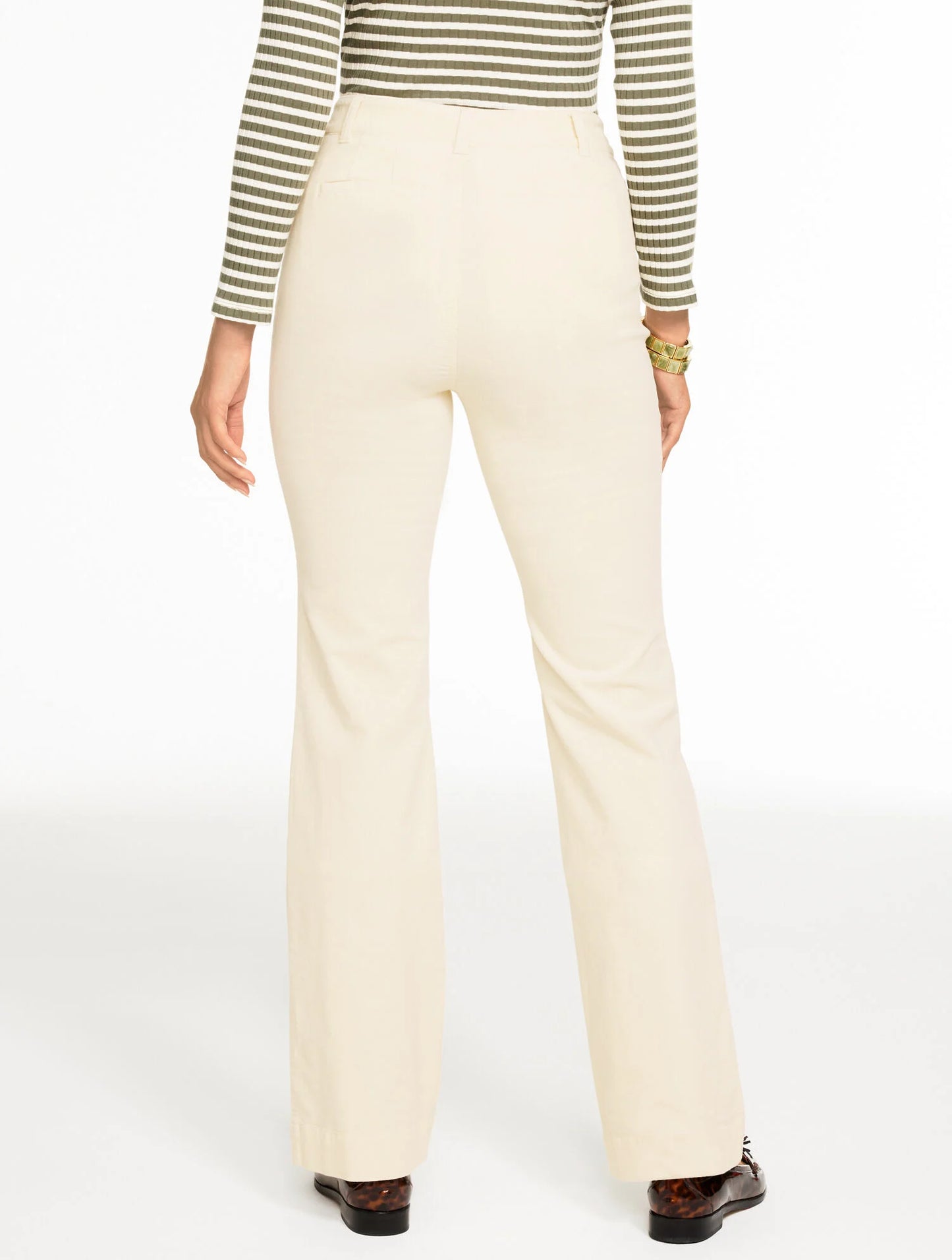 Flare Leg Stretch Corduroy Pants