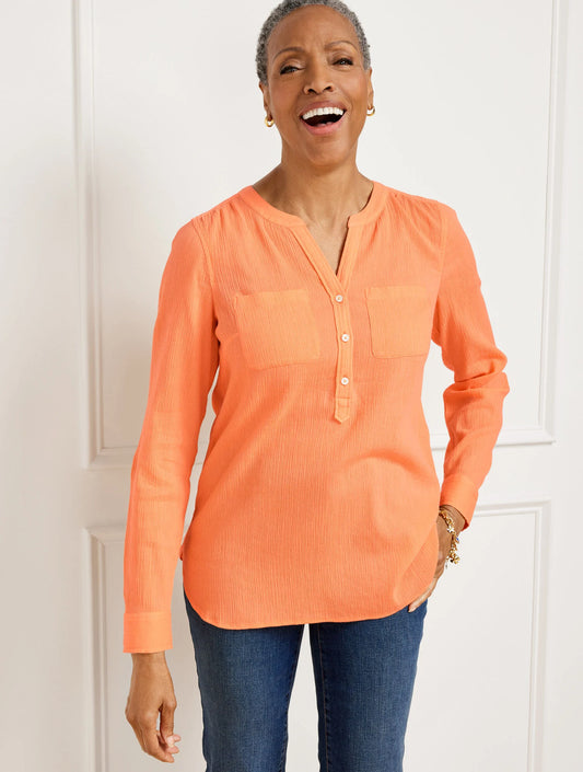 Gauze Band Collar Popover