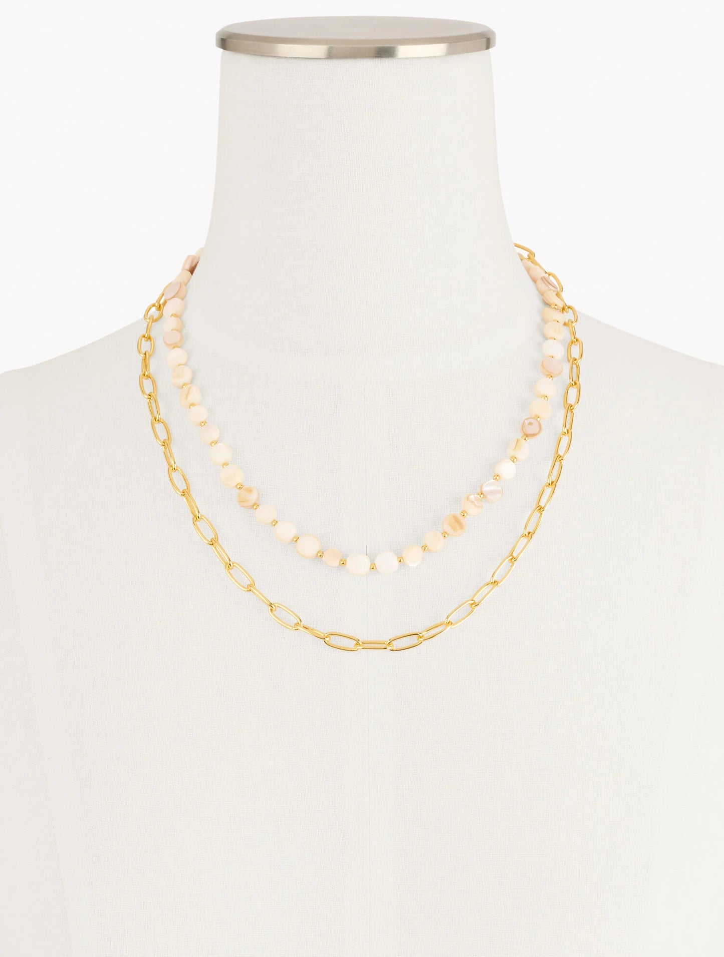 Mother-of-Pearl Layered Necklace