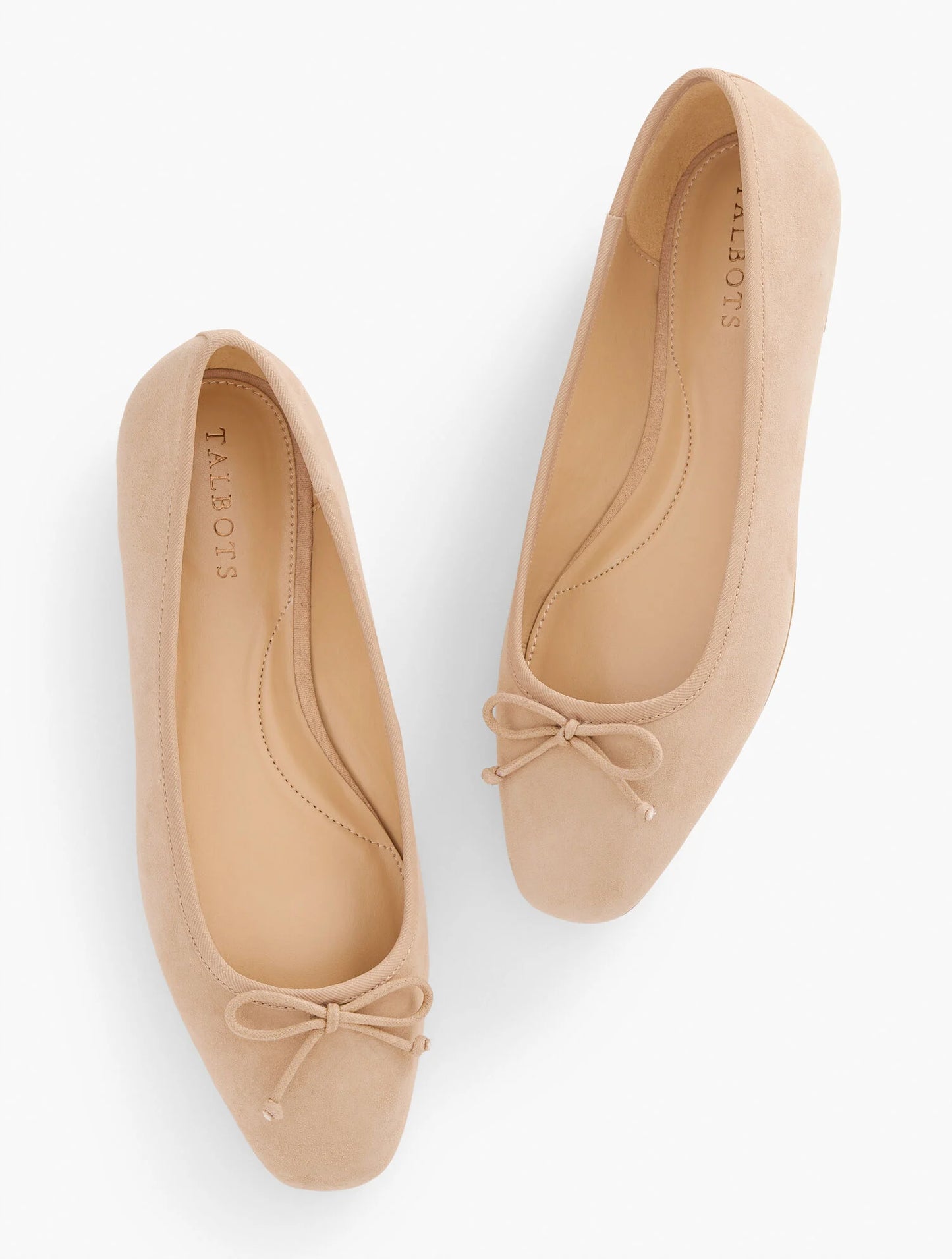 Tinsley Bow Suede Ballet Flats