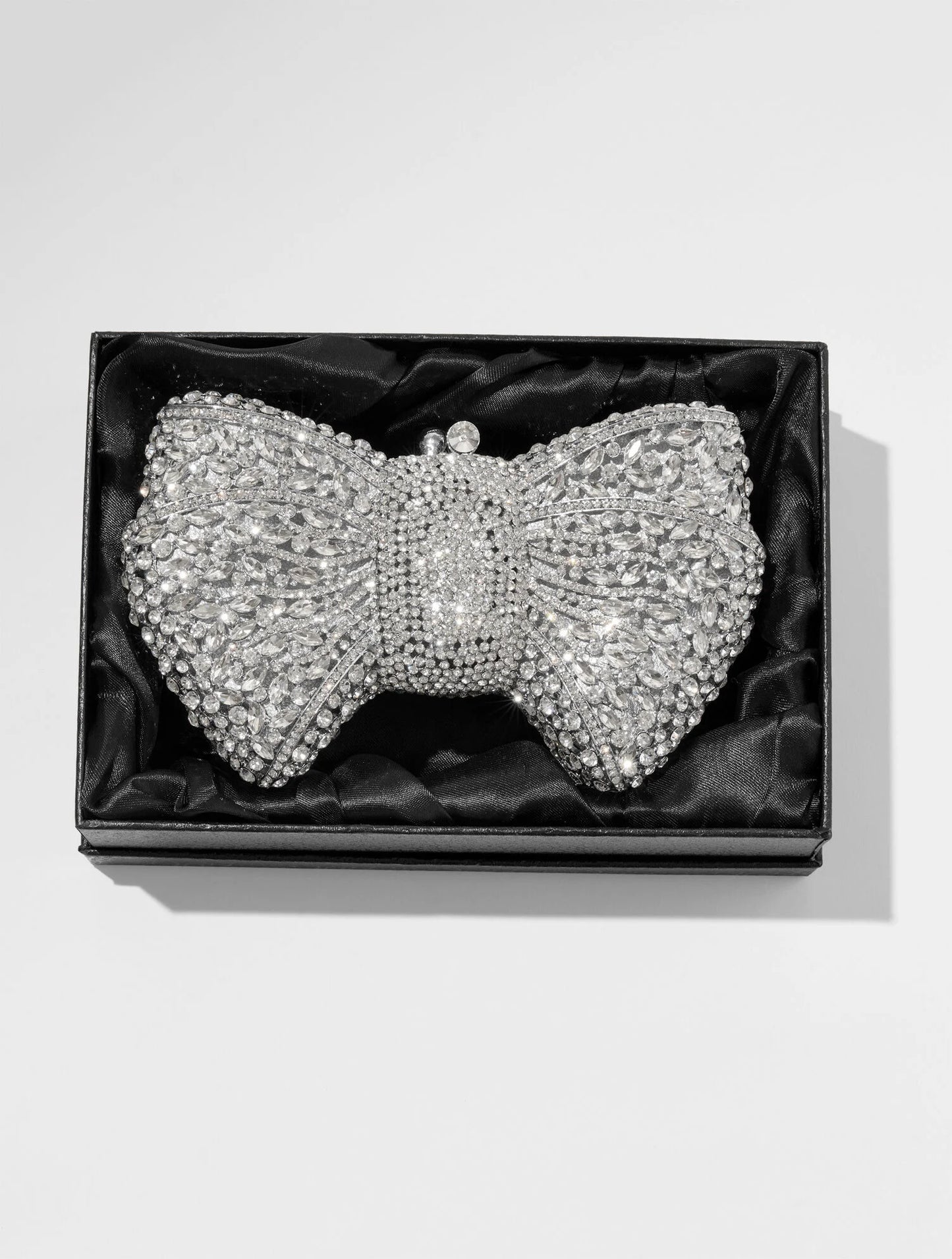 Rhinestone Bow Clutch