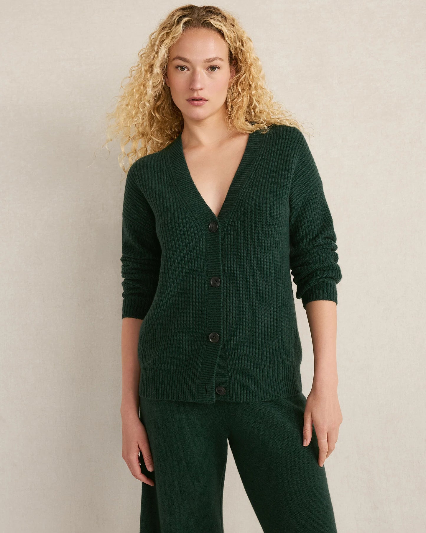 Cashmere Shaker Stitch Cardigan