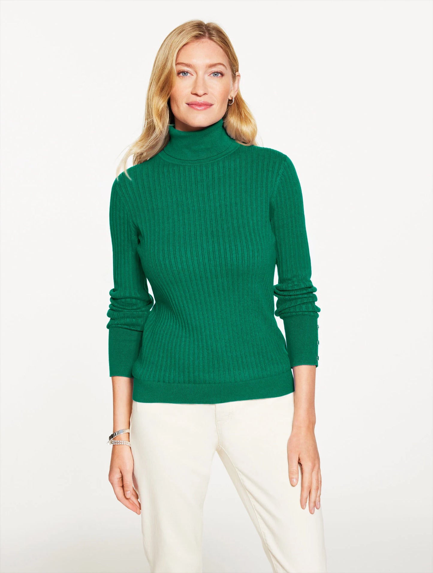 Ribbed Turtleneck Sweater