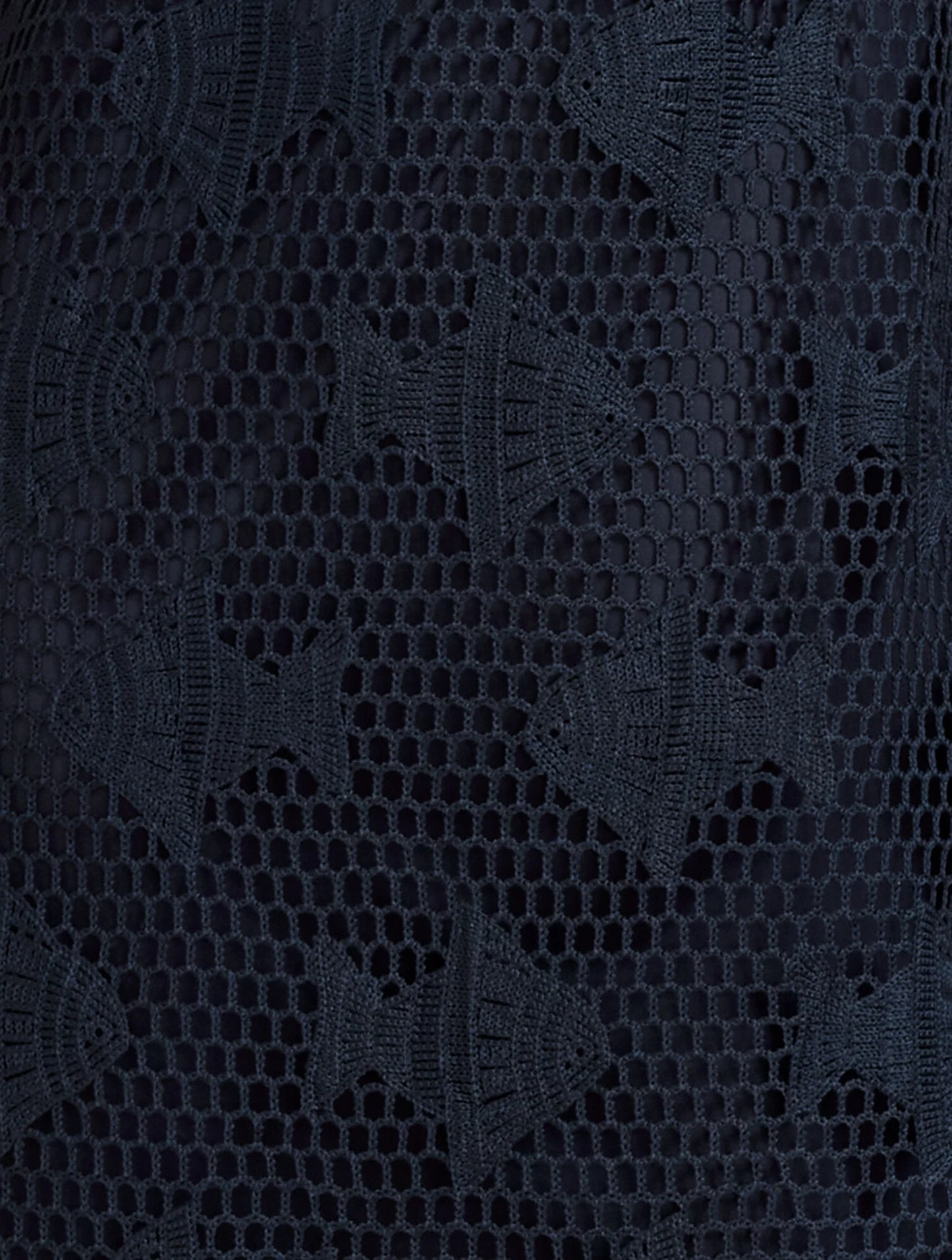 Sleeveless Fish Crochet Shift Dress