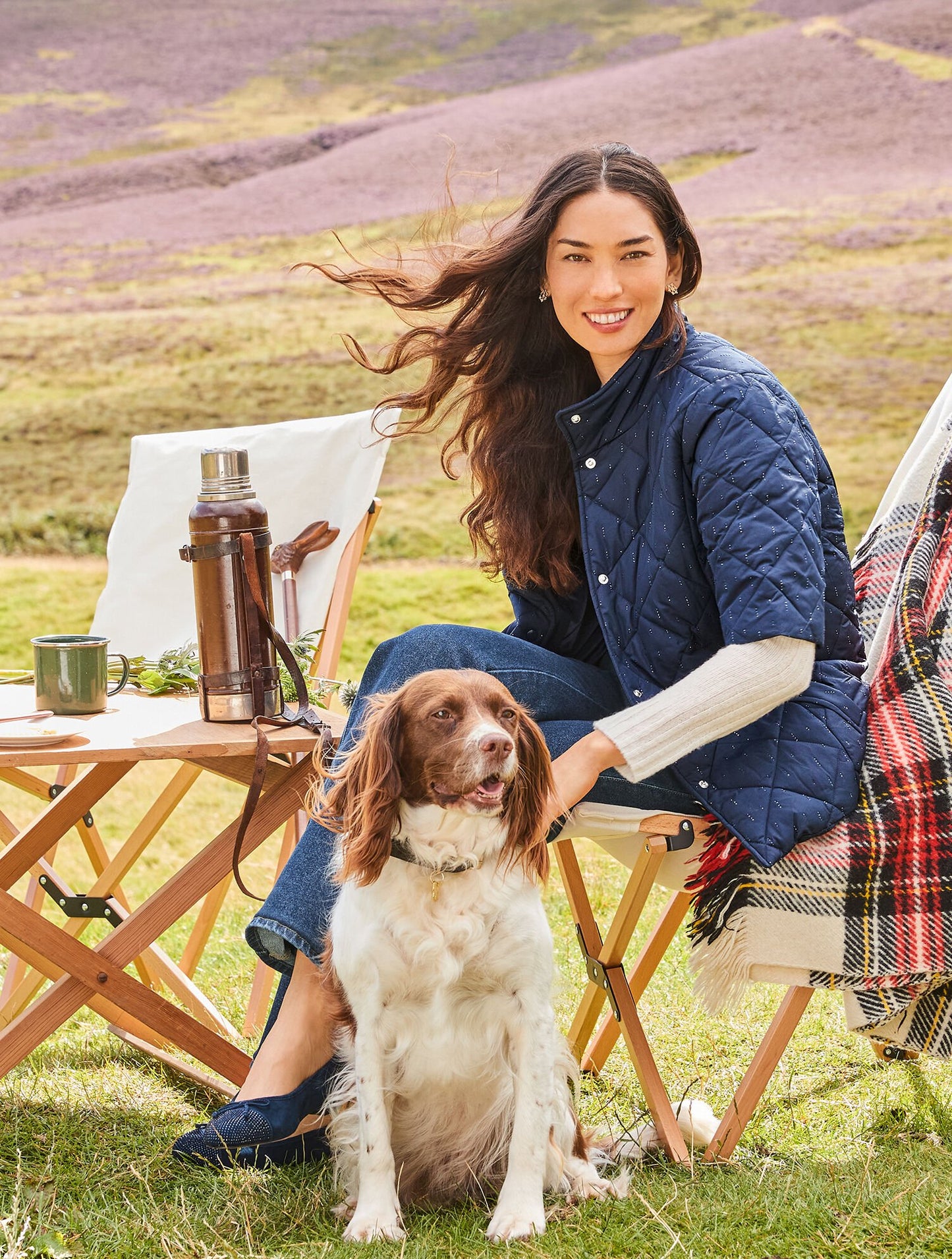 Madison Rhinestone Suede Ballet Flats