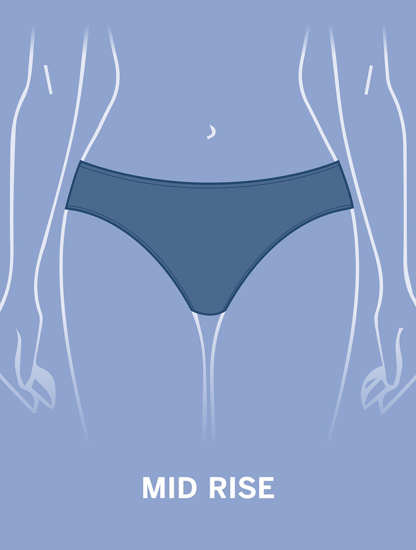 Aqua Club Mid Rise Swim Bottom