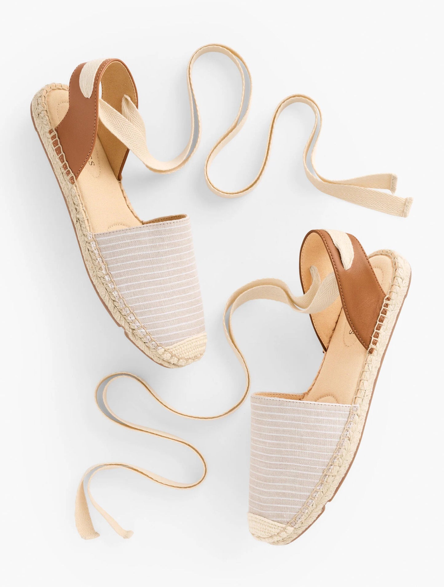Izzy d’Orsay Espadrille Flats - Stripe