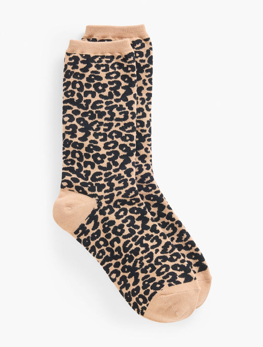 Fabulous Leopard Trouser Socks