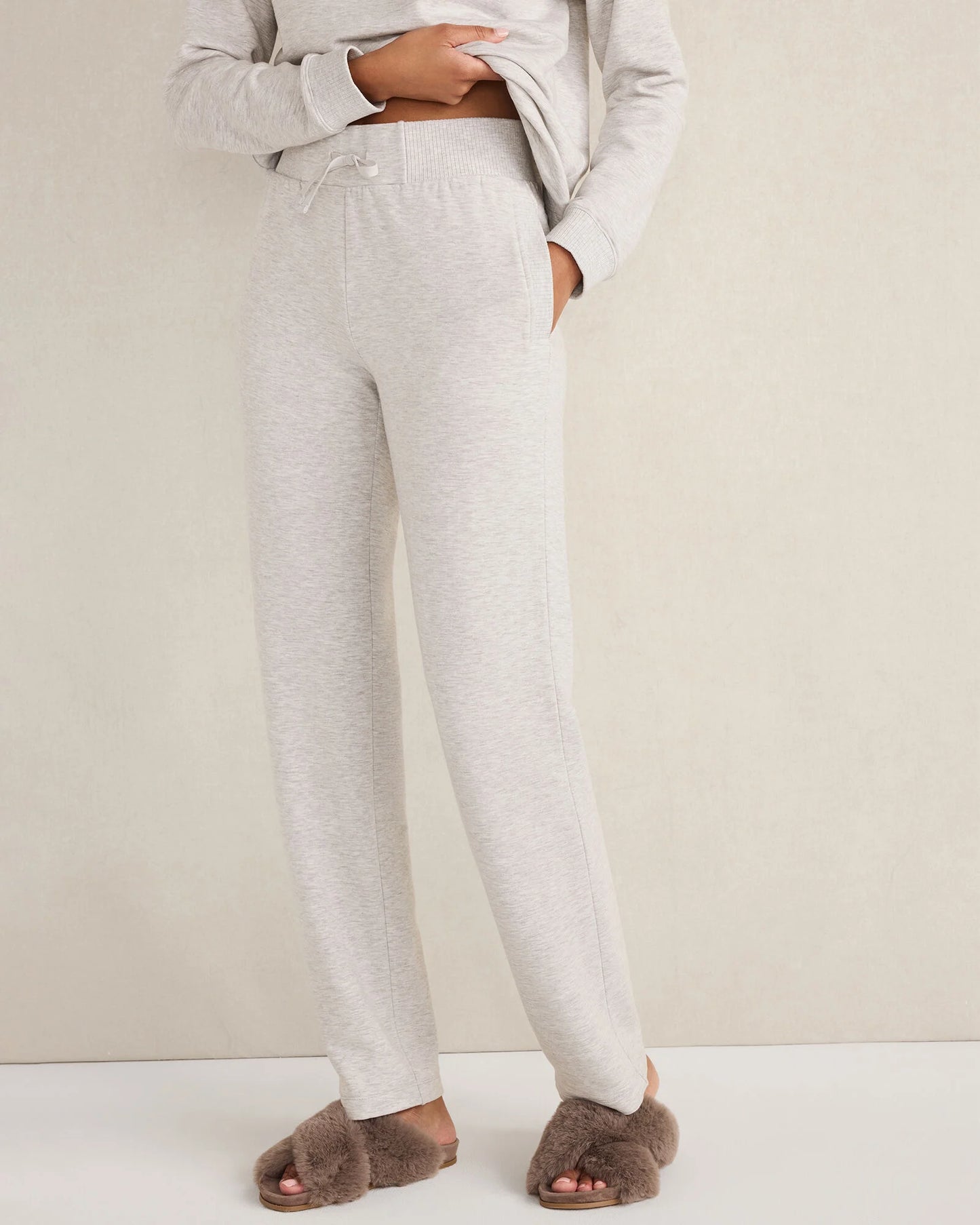 Fleece Straight Leg Pants