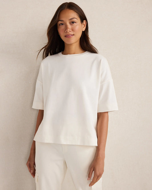 Plaited Organic Cotton Jersey Tee