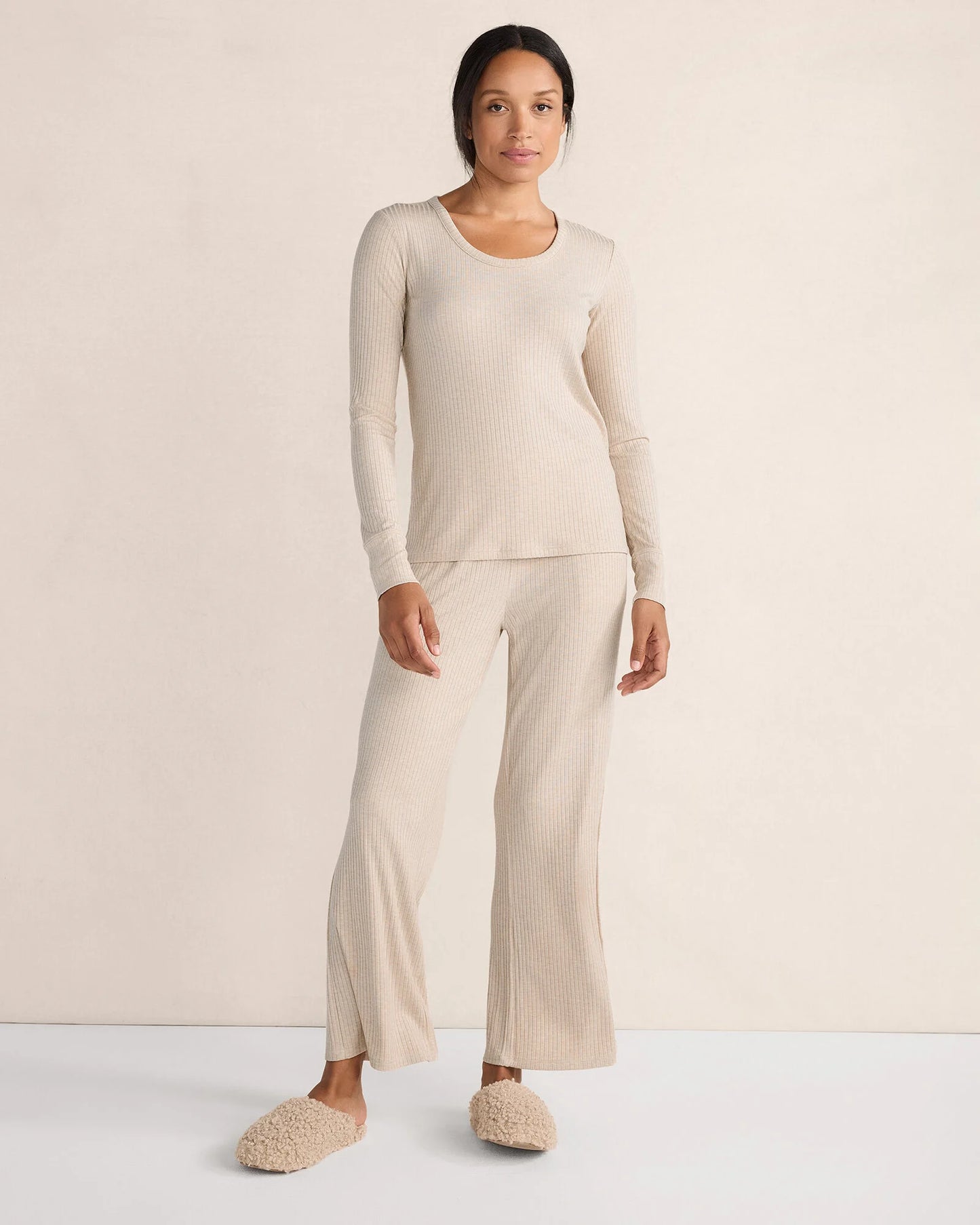 Drapey Rib Knit Pants