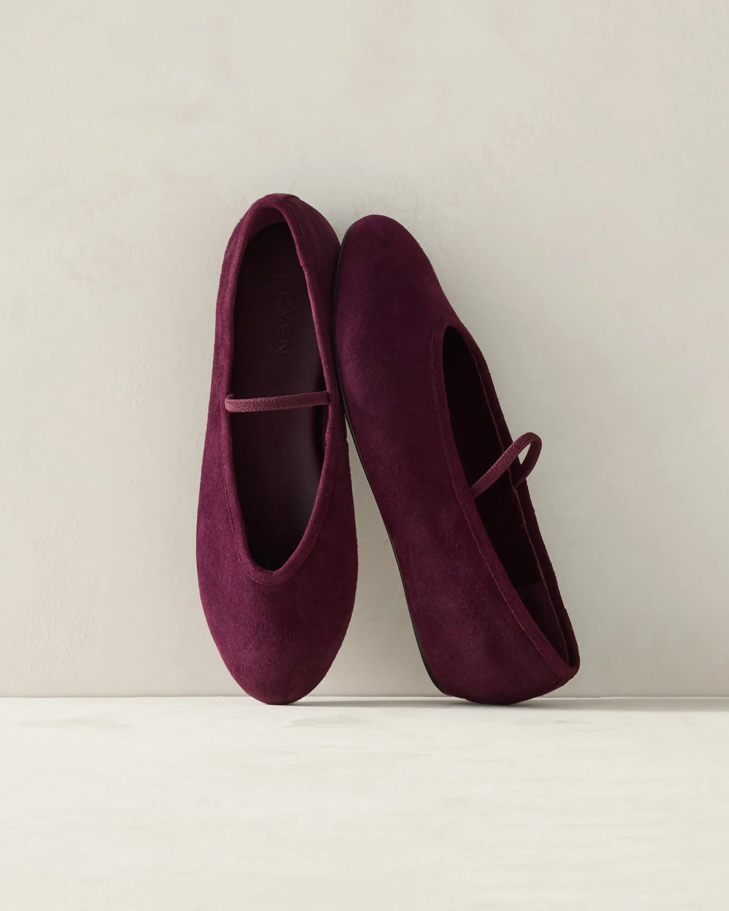 Suede Mary Jane Ballet Flats