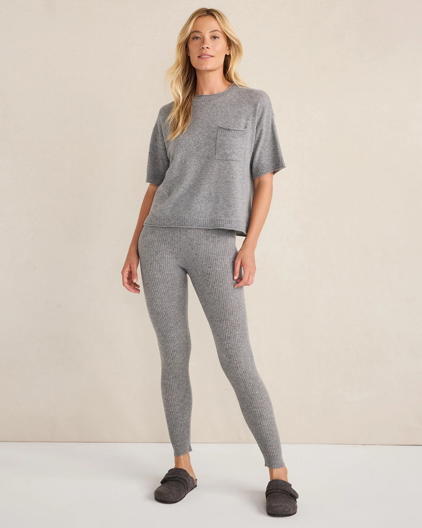 Cashmere Rib Knit Leggings
