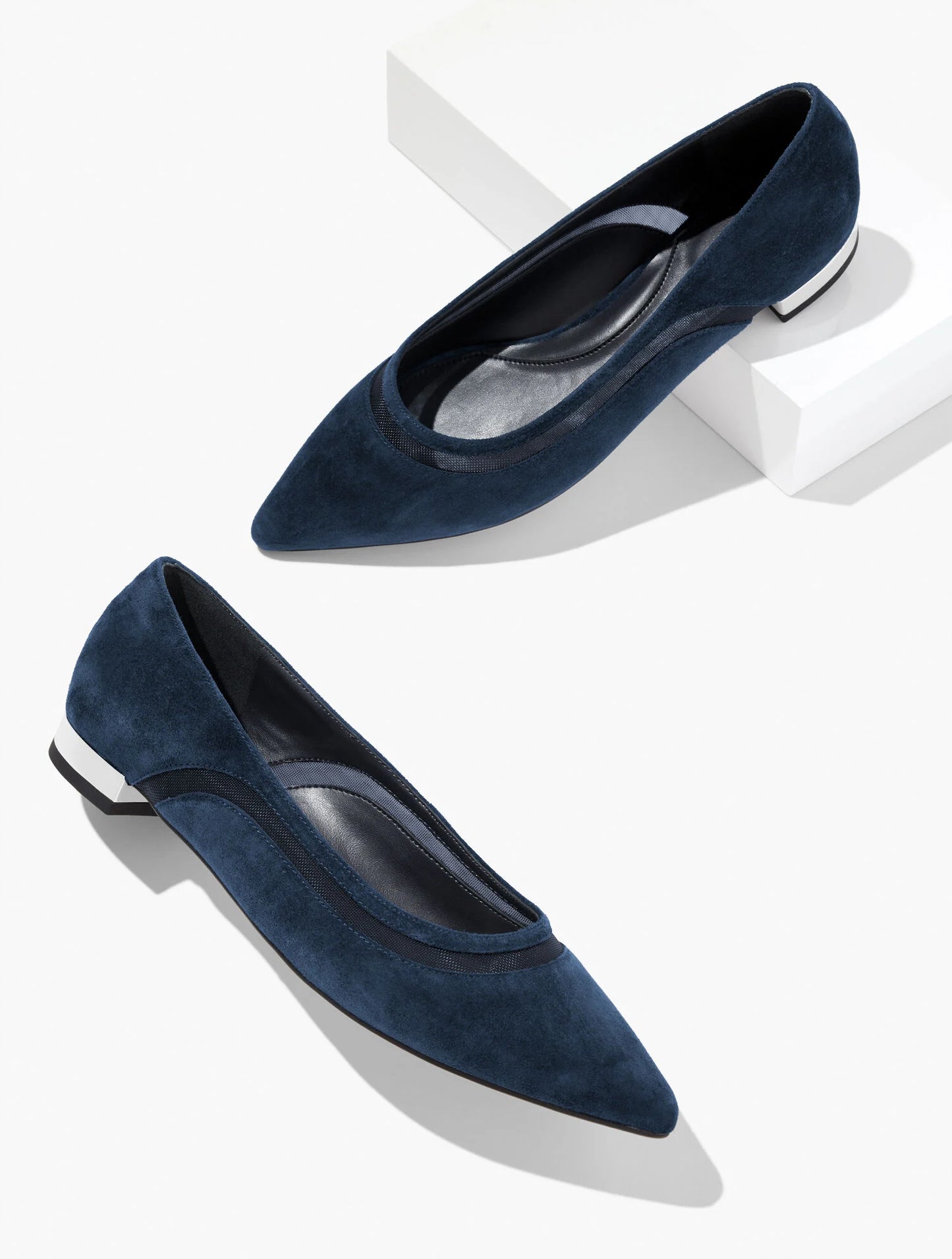 Portia Mesh Suede Flats