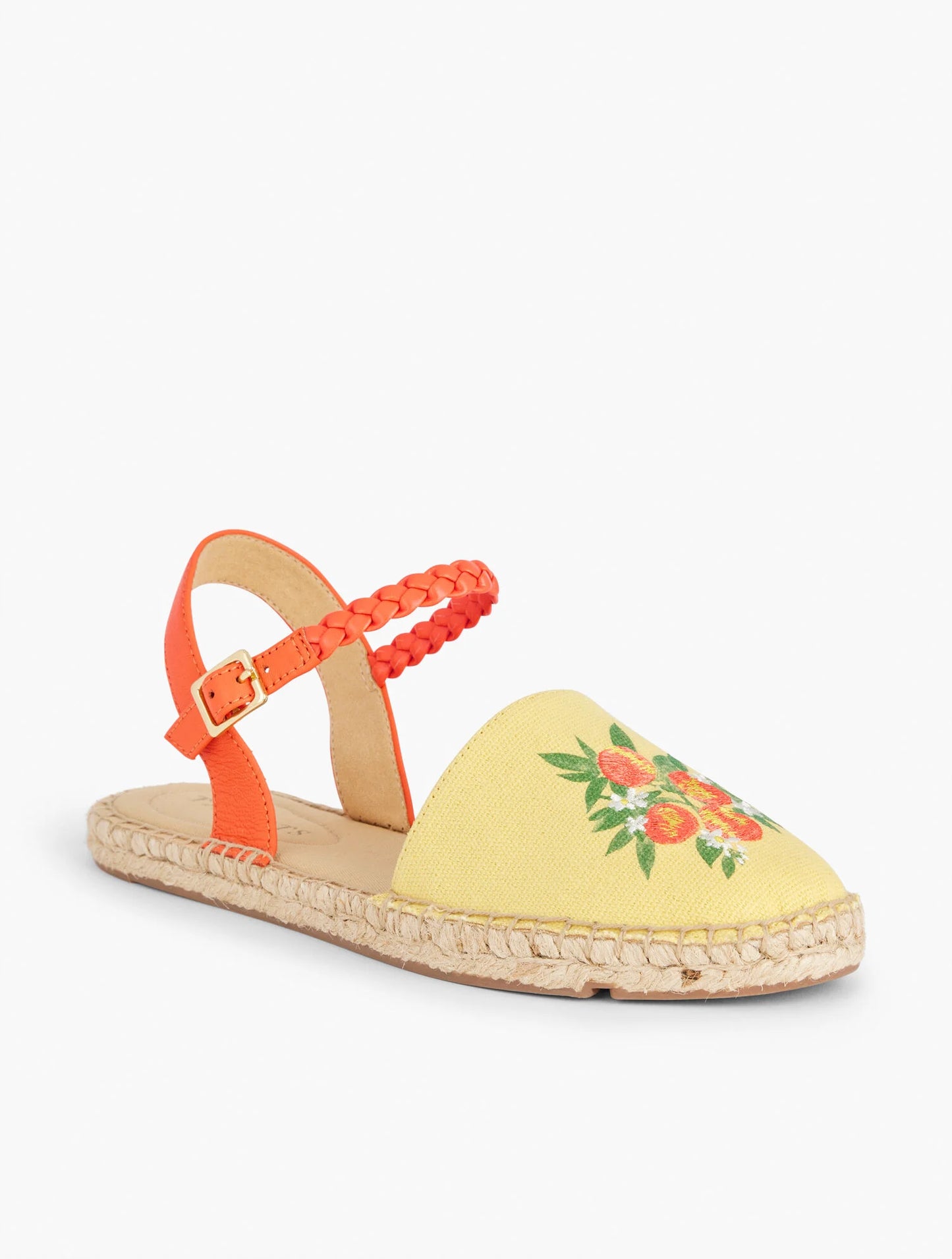 Izzy Braid Embroidered Canvas Espadrilles